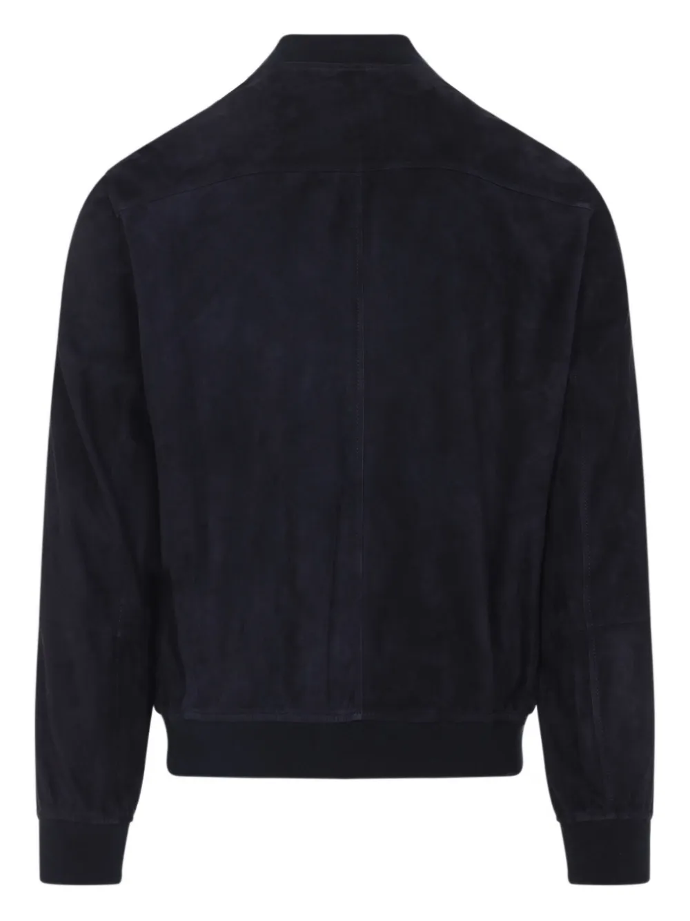Brunello Cucinelli suede bomber jacket Blauw
