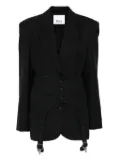 Erika Cavallini layered blazer - Black