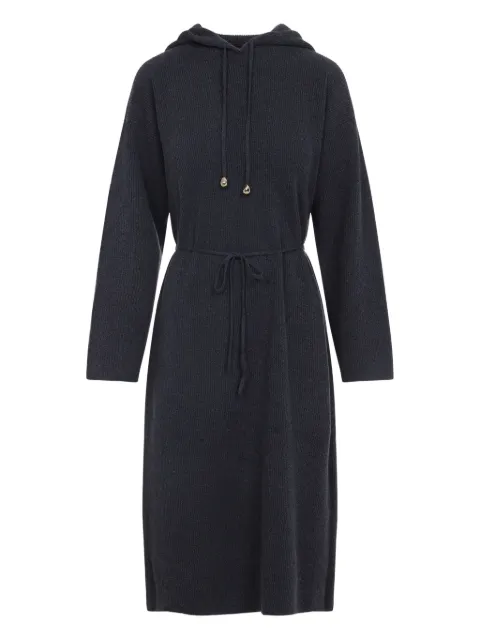 Fabiana Filippi hooded ribbed-knit midi dress