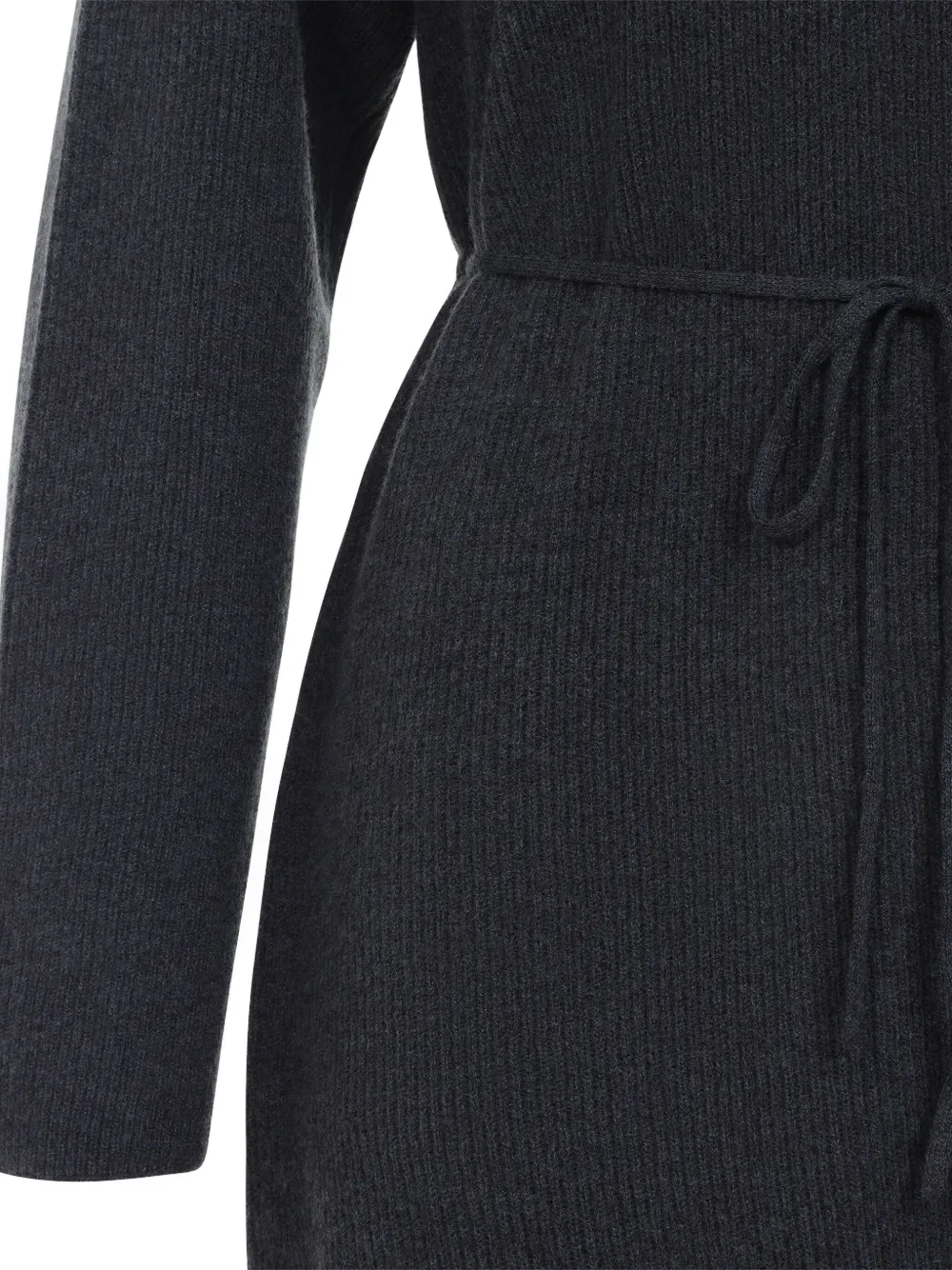 Fabiana Filippi hooded ribbed-knit midi dress Grijs