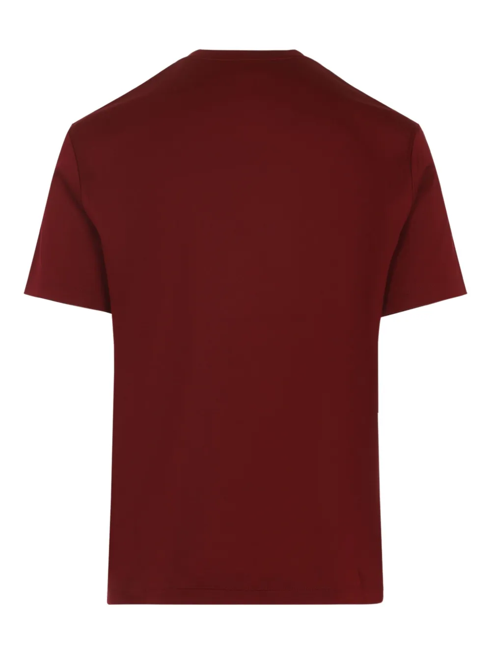 Giorgio Armani embroidered-logo T-shirt Rood