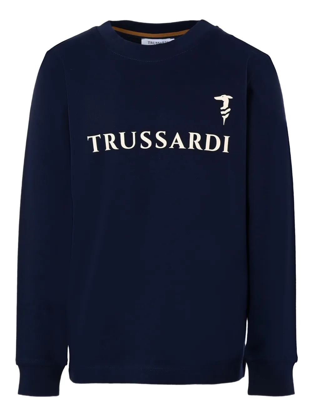 TRUSSARDI JUNIOR logo-embellished sweatshirt Blauw