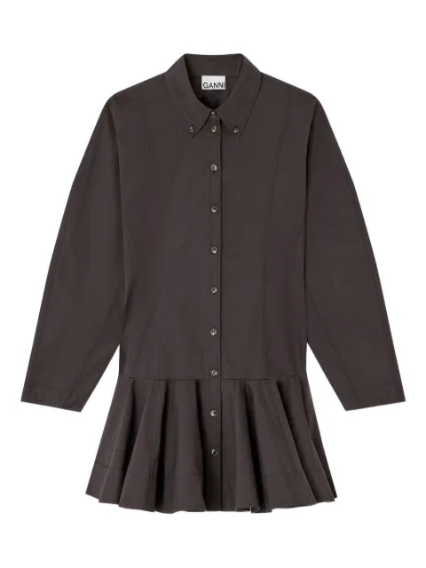 GANNI vestido con volantes y botones