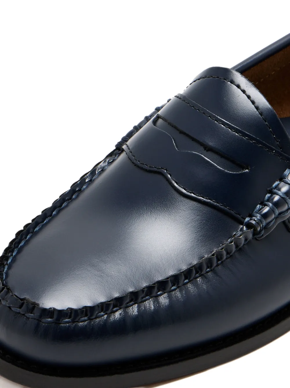 G.h. Bass & Co. Weejuns Penny Leather Loafers In Blue