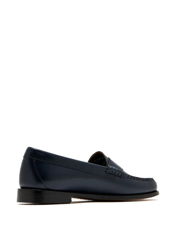 G.H. Bass & Co. Weejuns Leather Penny Loafers | Blue | FARFETCH