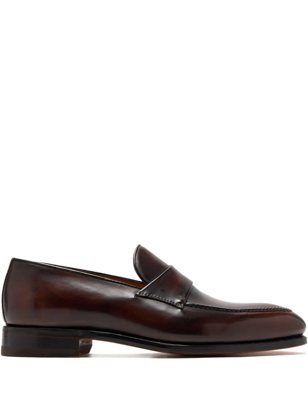 Bontoni leather penny loafers Brown