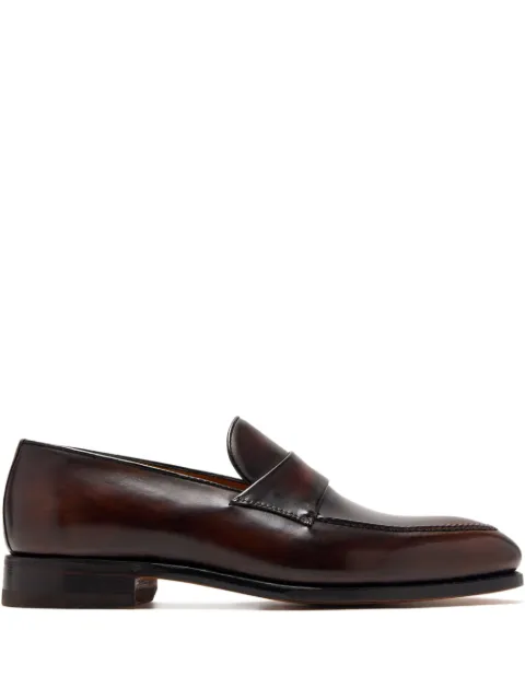 Bontoni leather penny loafers
