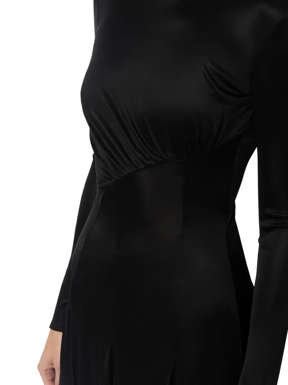 Elisabetta Franchi Asymmetrische avondjurk Zwart