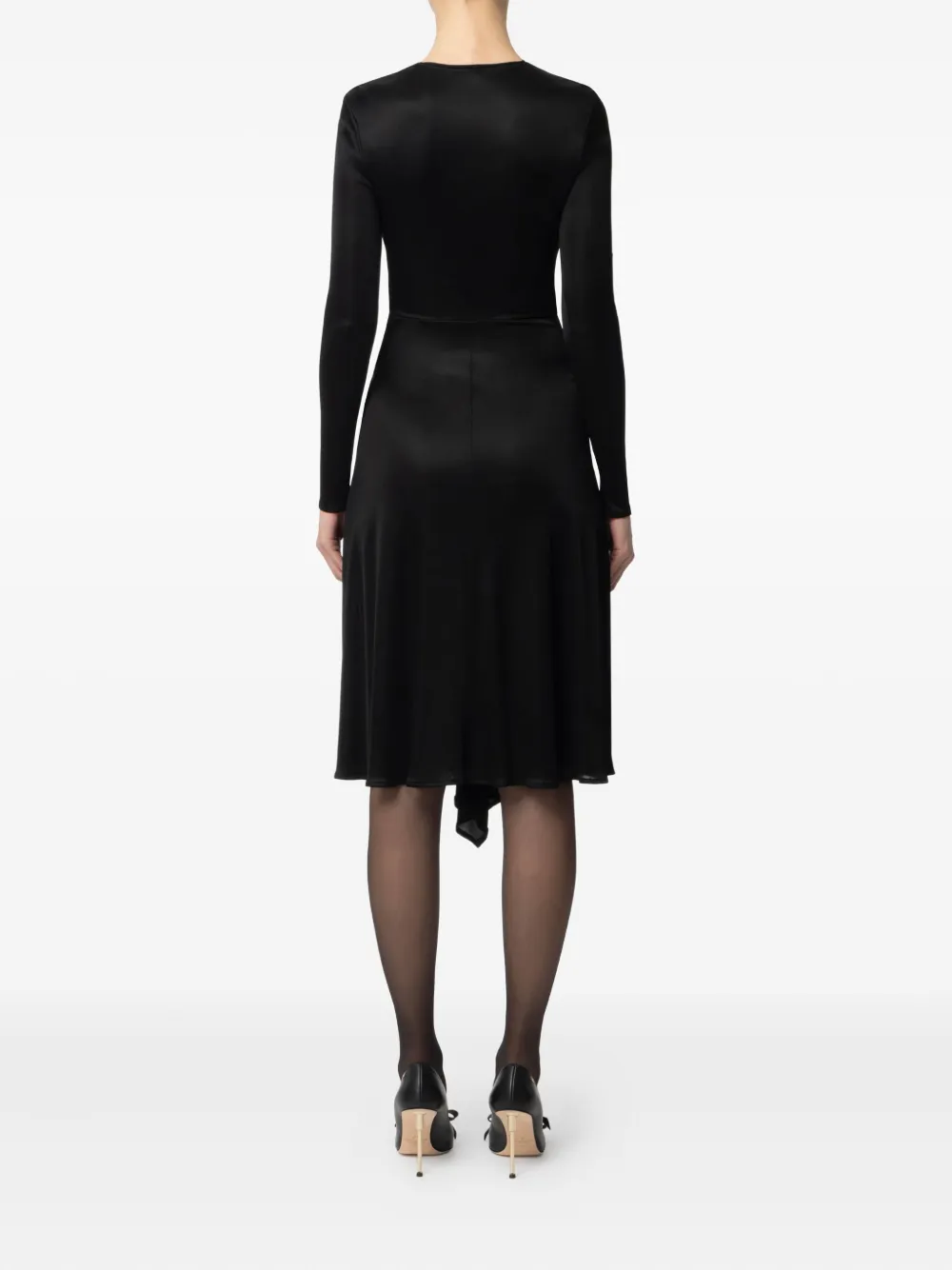 Elisabetta Franchi Asymmetrische avondjurk Zwart