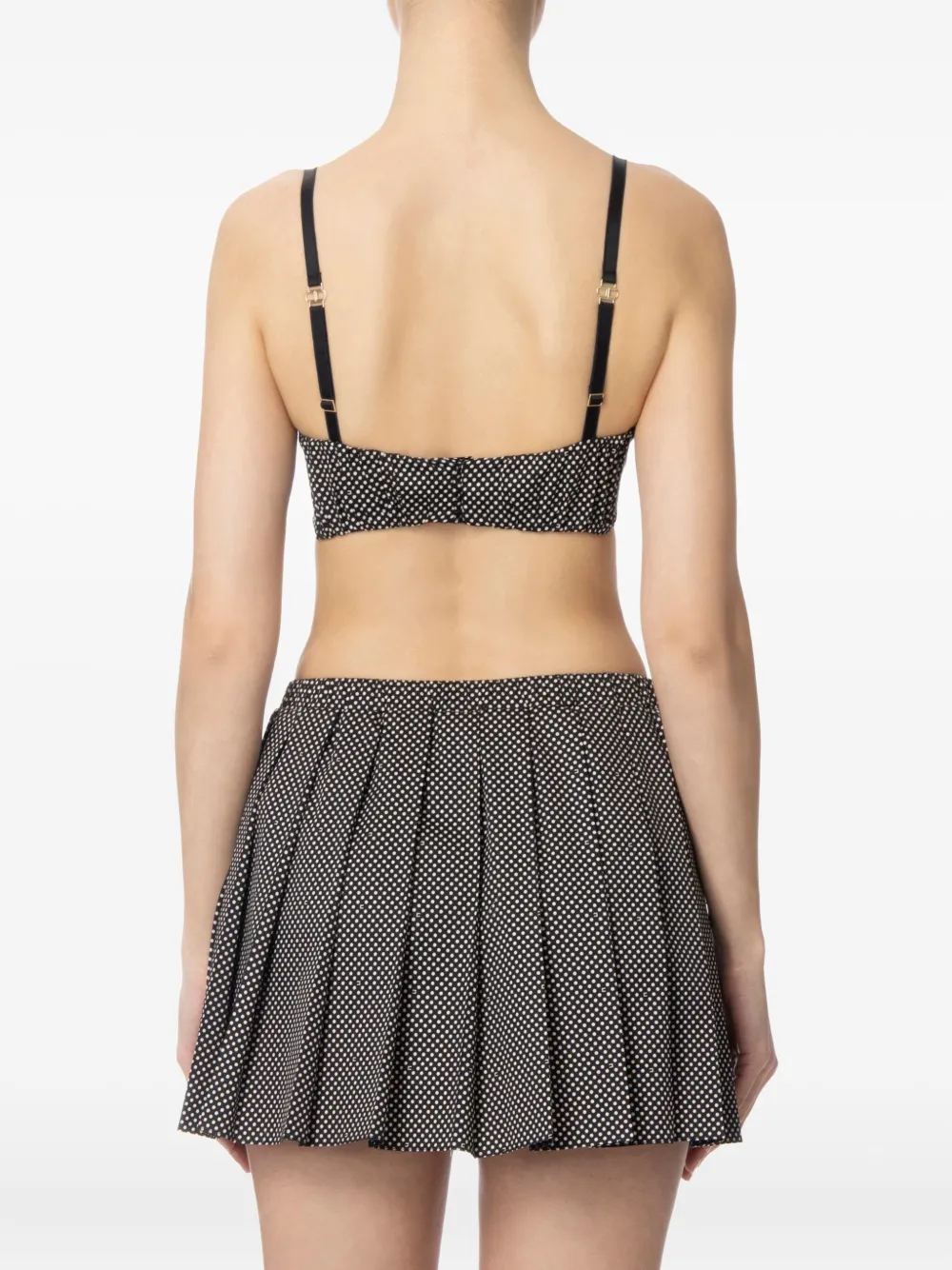 Elisabetta Franchi Polka-dot Bra In Black