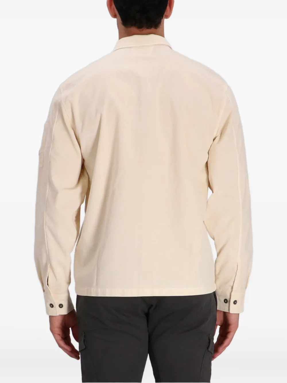 C.P. Company Ribfluwelen shirtjack met zak Beige