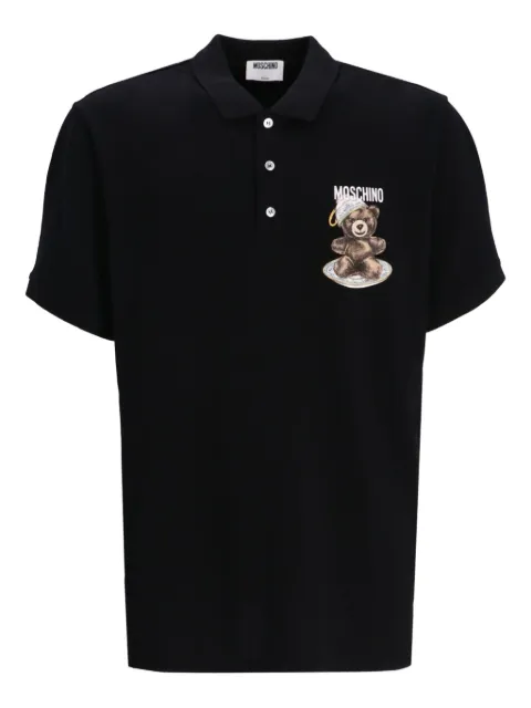 Moschino playera tipo polo con estampado Teddy Bear