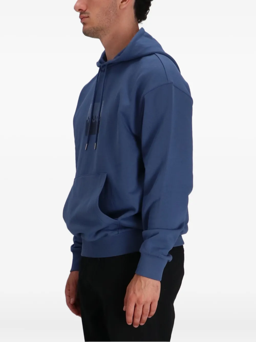 HUGO Hoodie met logoprint Blauw