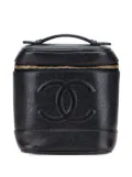 CHANEL Pre-Owned 2002-2003 CC Caviar vanity bag - Black