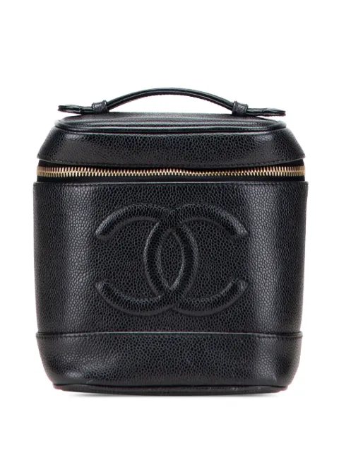 CHANEL Pre-Owned 2002-2003 CC Caviar vanity bag