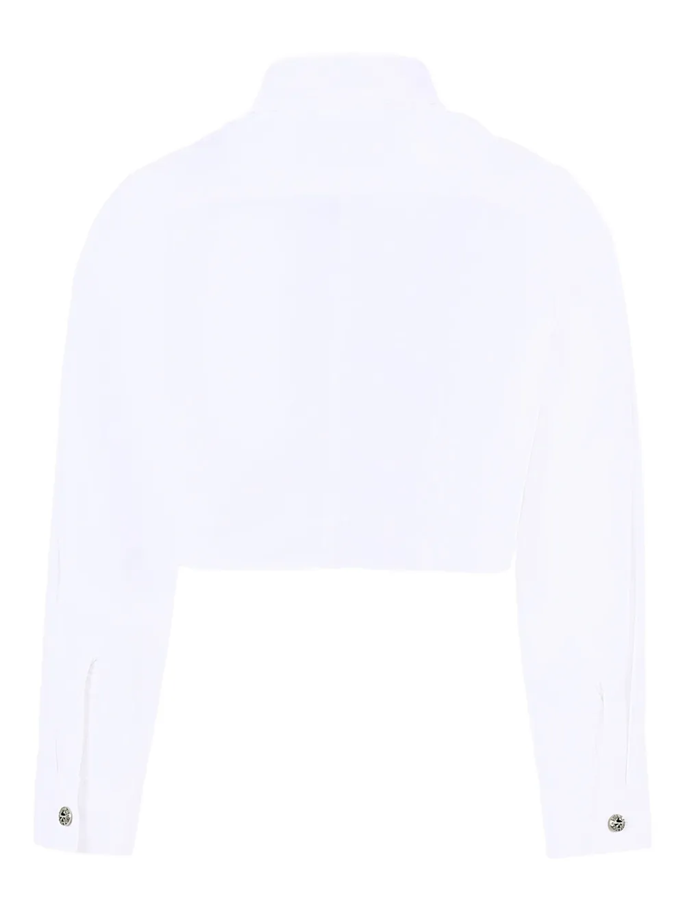 John Richmond Junior logo-print long-sleeve shirt Wit