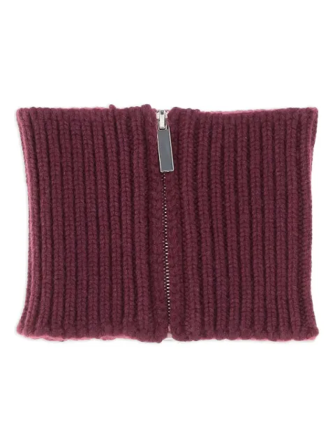 SA SU PHI ribbed zip neck-warmer scarf