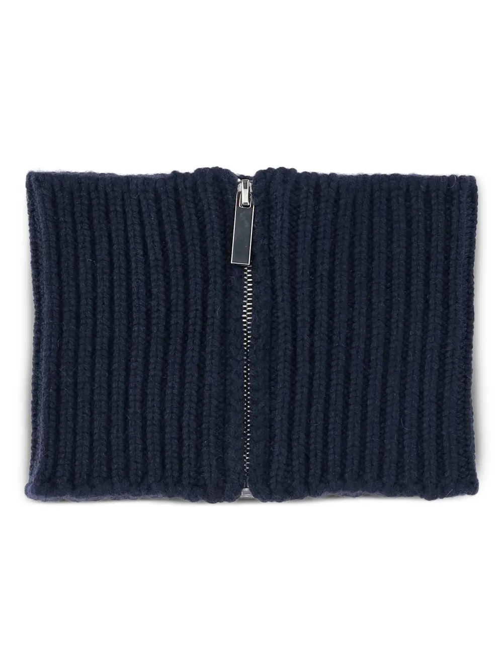 SA SU PHI Ribgebreide sjaal met ritssluiting - Blauw