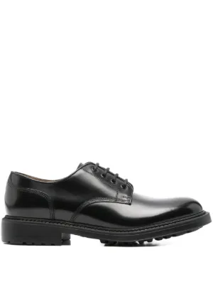Alexander McQueen chunky-sole Derby Shoes | Black | FARFETCH OM