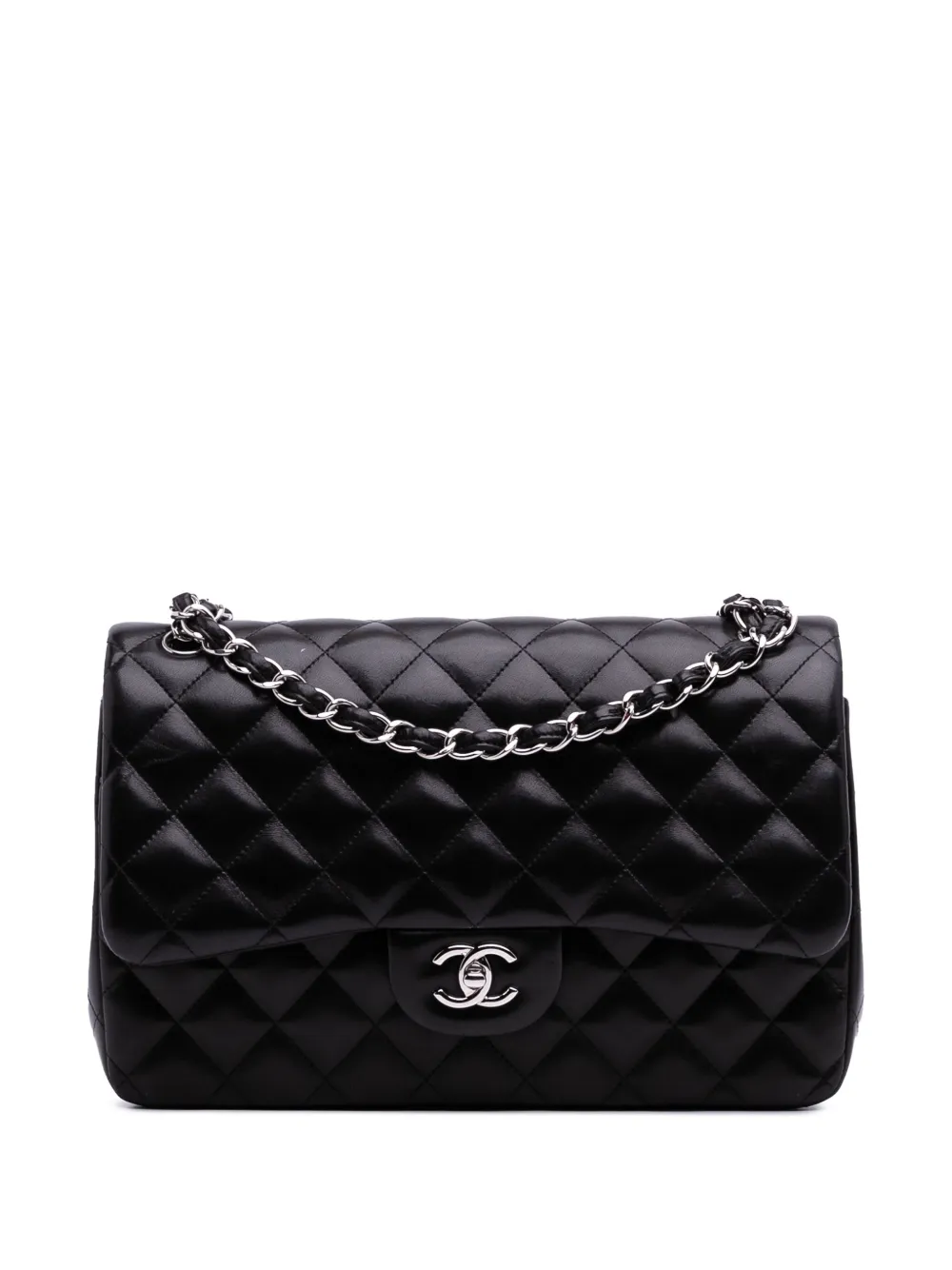 CHANEL Pre-Owned 2013-2014 Jumbo Classic Lambskin Double Flap shoulder CHANEL Pre-Owned 2013-2014 Jumbo Classic Lambskin Double Flap shoulder