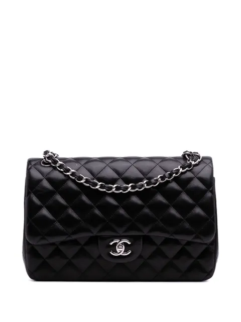 CHANEL Pre-Owned 2013-2014 Jumbo Classic Lambskin Double Flap shoulder bag