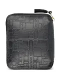 Comme Des Garçons Wallet zip-around embossed leather wallet - Black