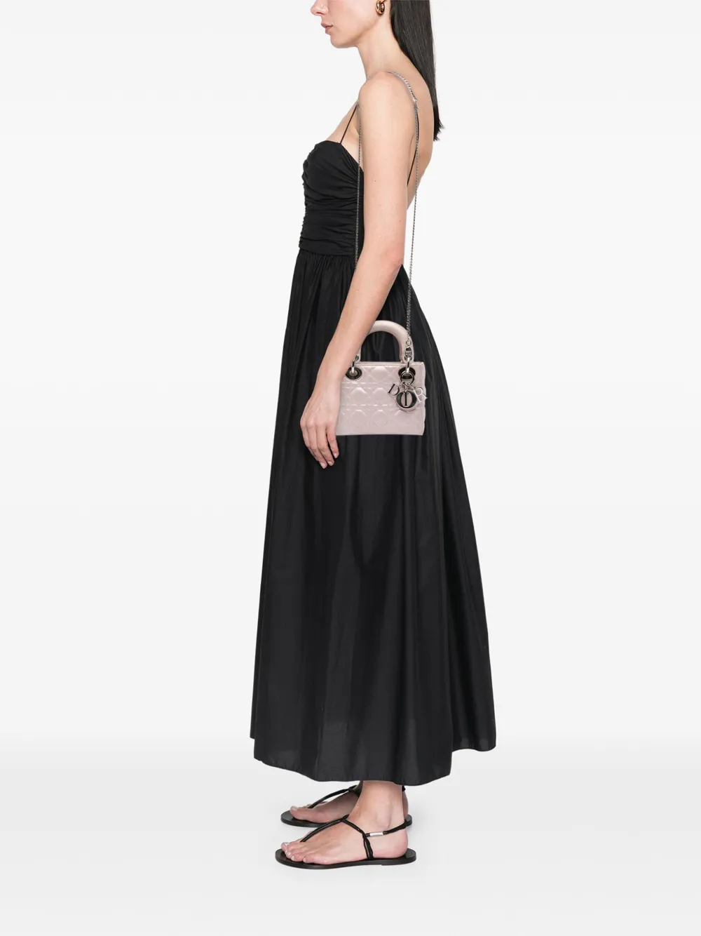 Christian Dior Pre-Owned 2015 Mini Satin Cannage Lady Dior satchel | Pre-Owned | Image 2