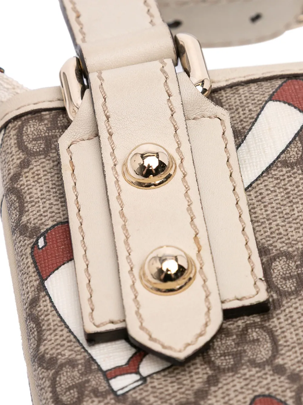 Pre-owned Gucci 2016-2025 Gg Supreme The Boot Crossbody Bag In Brown
