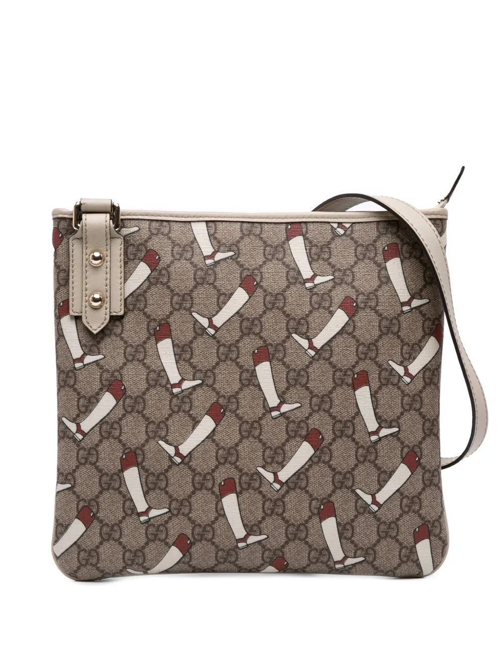 Gucci Pre-Owned 2016-2025 GG Supreme The Boot crossbody bag - ブラウン Gucci Pre-Owned 2016-2025 GG Supreme The Boot crossbody bag - ブラウン