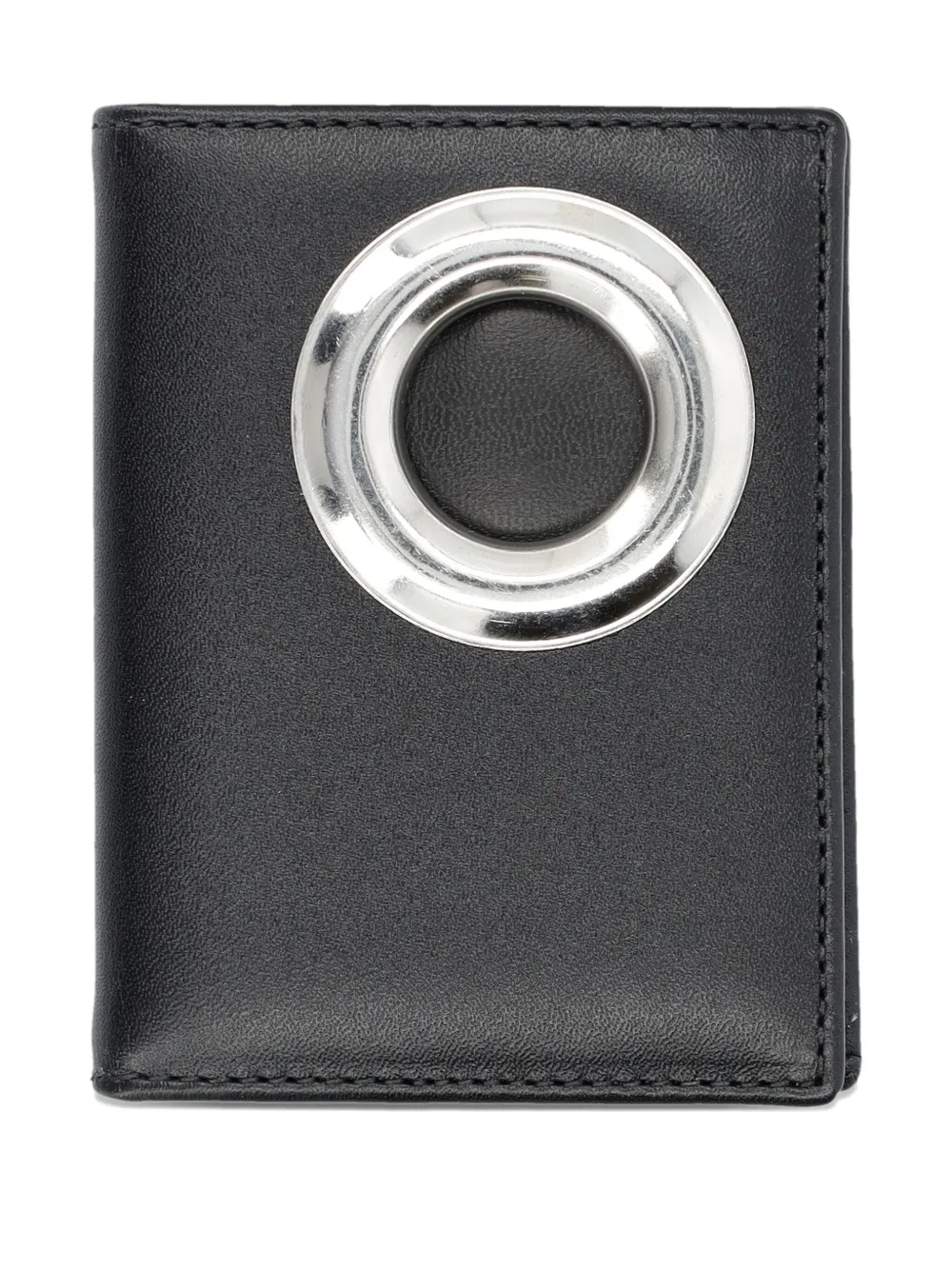 Comme Des Garçons Wallet eyelet leather wallet Zwart