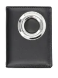Comme Des Garçons Wallet eyelet leather wallet - Black