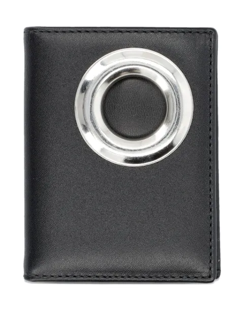 Comme Des Garçons Wallet eyelet leather wallet