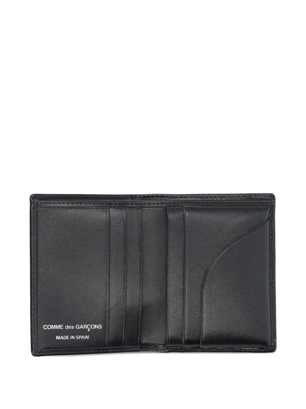 Comme Des Garçons Wallet eyelet leather wallet Zwart