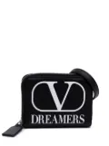 Valentino Garavani Pre-Owned 2018-2025 Leather VLogo Dreamers Neck Wallet crossbody bag - Black