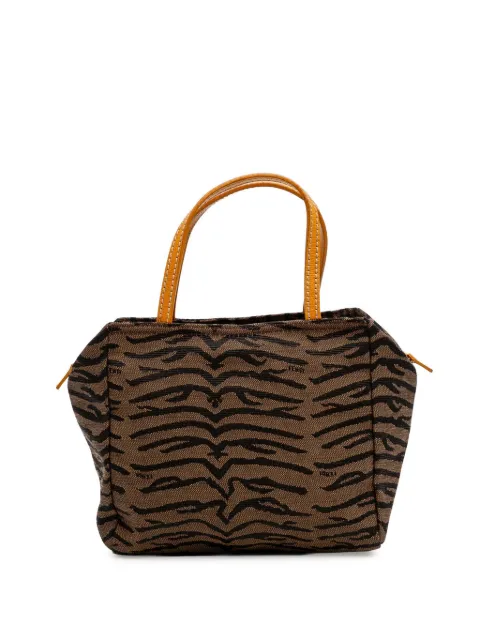 Fendi Pre-Owned 2010-2025 Zebra Print Canvas handbag