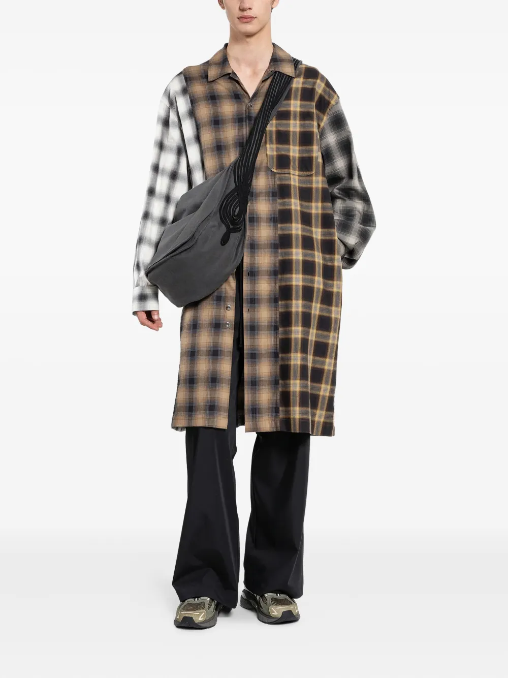 Song For The Mute plaid shirt - Beige