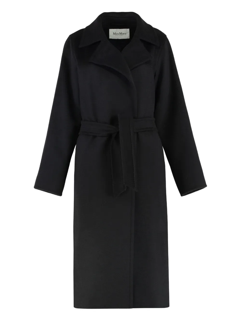 Max Mara Manuela belted coat Zwart