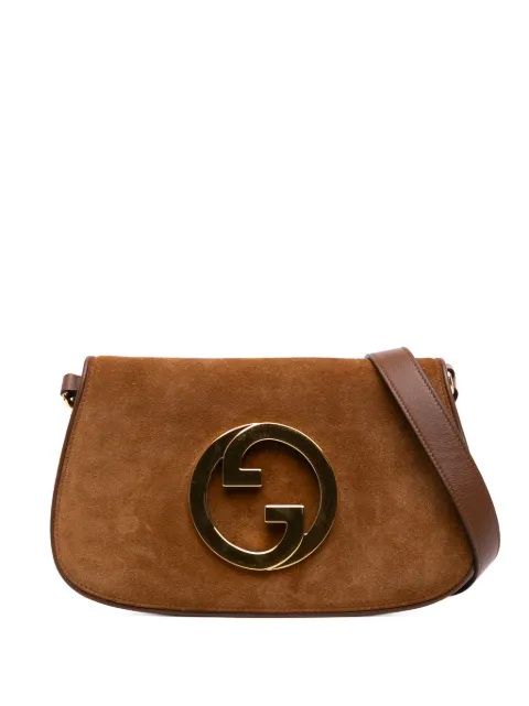 Gucci Pre-Owned 2016-2025 kleine Blondie suède boekentas