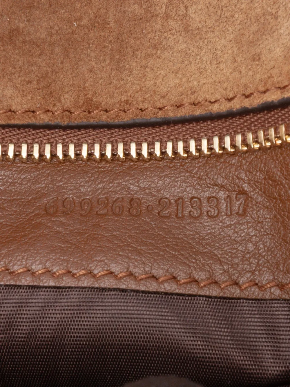 Pre-owned Gucci 2016-2025 Small Suede Blondie Satchel In Brown