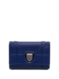 Christian Dior Pre-Owned 2015 Grained Calfskin Diorama Elancee Wallet small wallets - Blue