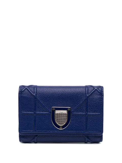 Christian Dior Pre-Owned 2015 Grained Calfskin Diorama Elancee Wallet small wallets