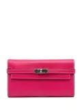 Hermès Pre-Owned 2011 Epsom Kelly Longue Wallet long wallets - Pink
