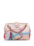 CHANEL Pre-Owned 2005-2006 CC Printed Canvas Eiffel Tower shoulder bag - Brown