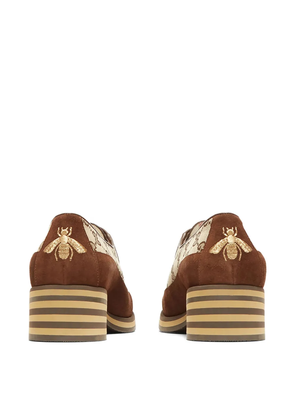Gucci 50mm GG logo derby shoes Brown