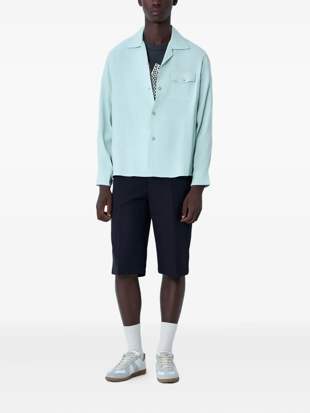 Visvim Wildcatter camp-collar shirt - Groen