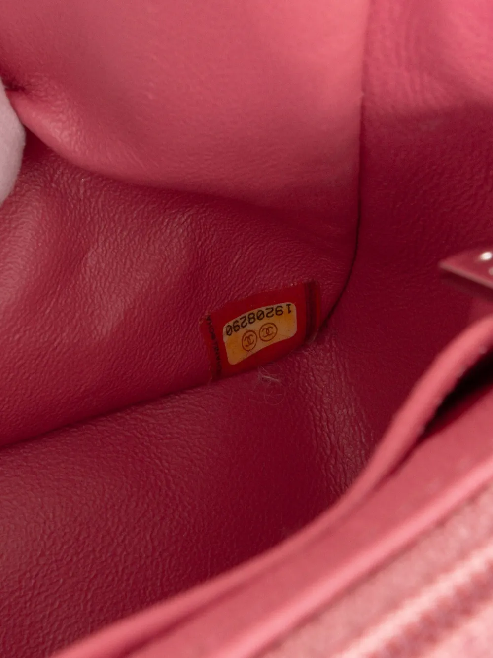 Pre-owned Chanel 2014 Medium Classic Tricolor Lambskin Valentines Heart Charms Single Flap Shoulder Bag In Pink