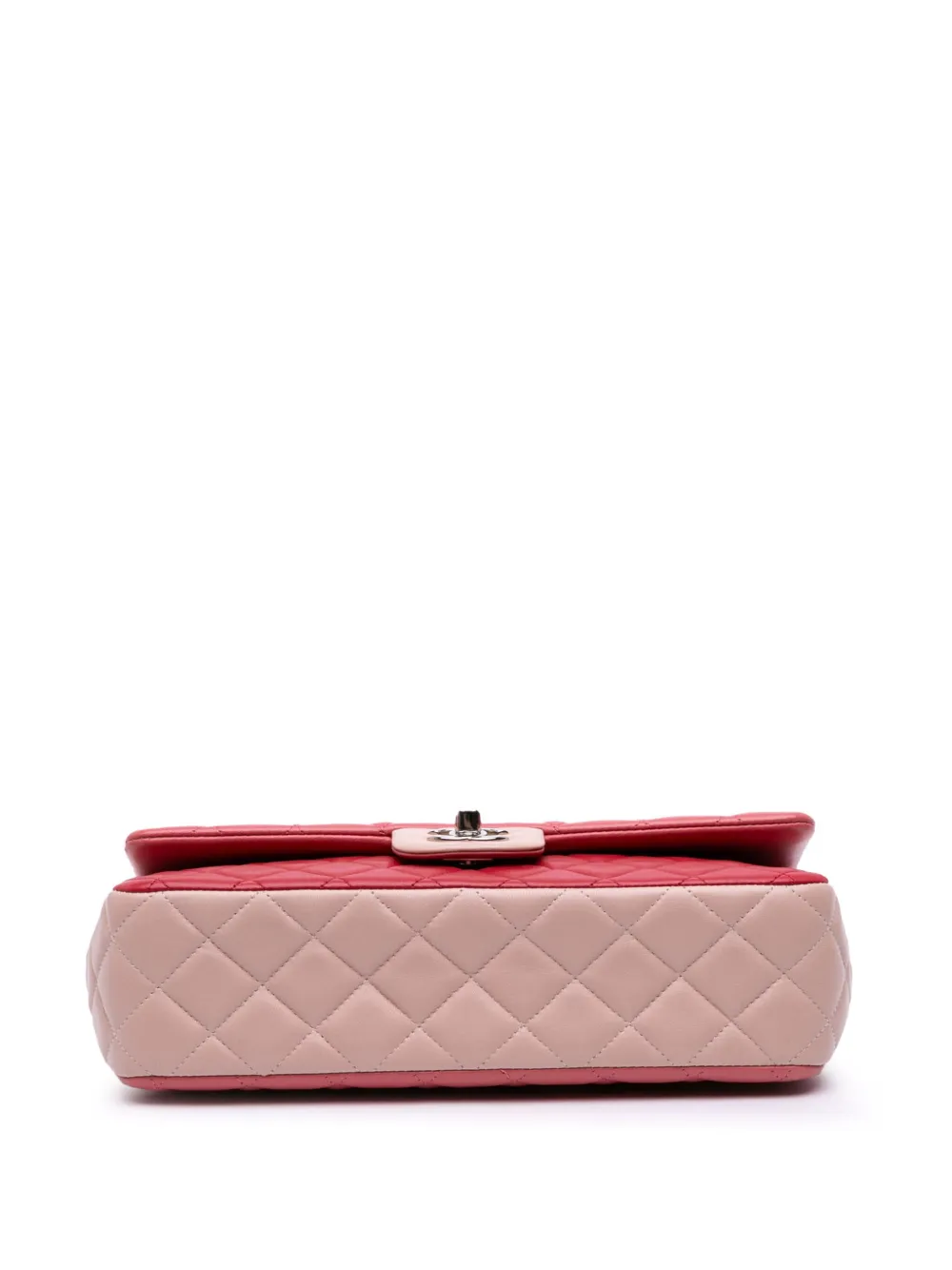 CHANEL Pre-Owned 2014 Medium Classic Tricolor Lambskin Valentines CHANEL Pre-Owned 2014 Medium Classic Tricolor Lambskin Valentines
