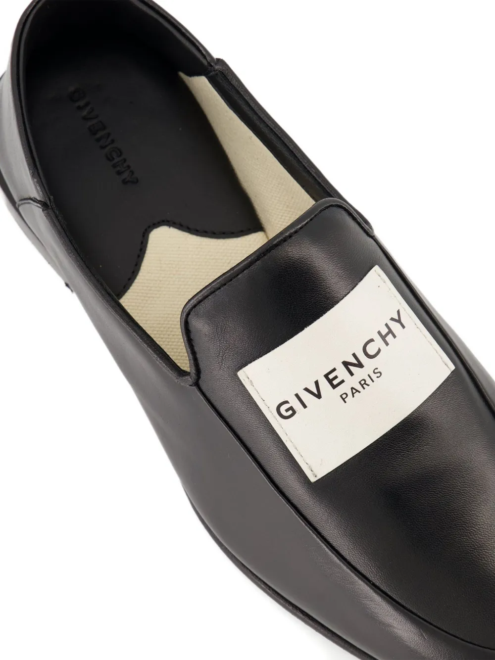 Givenchy label-plaque loafers Black