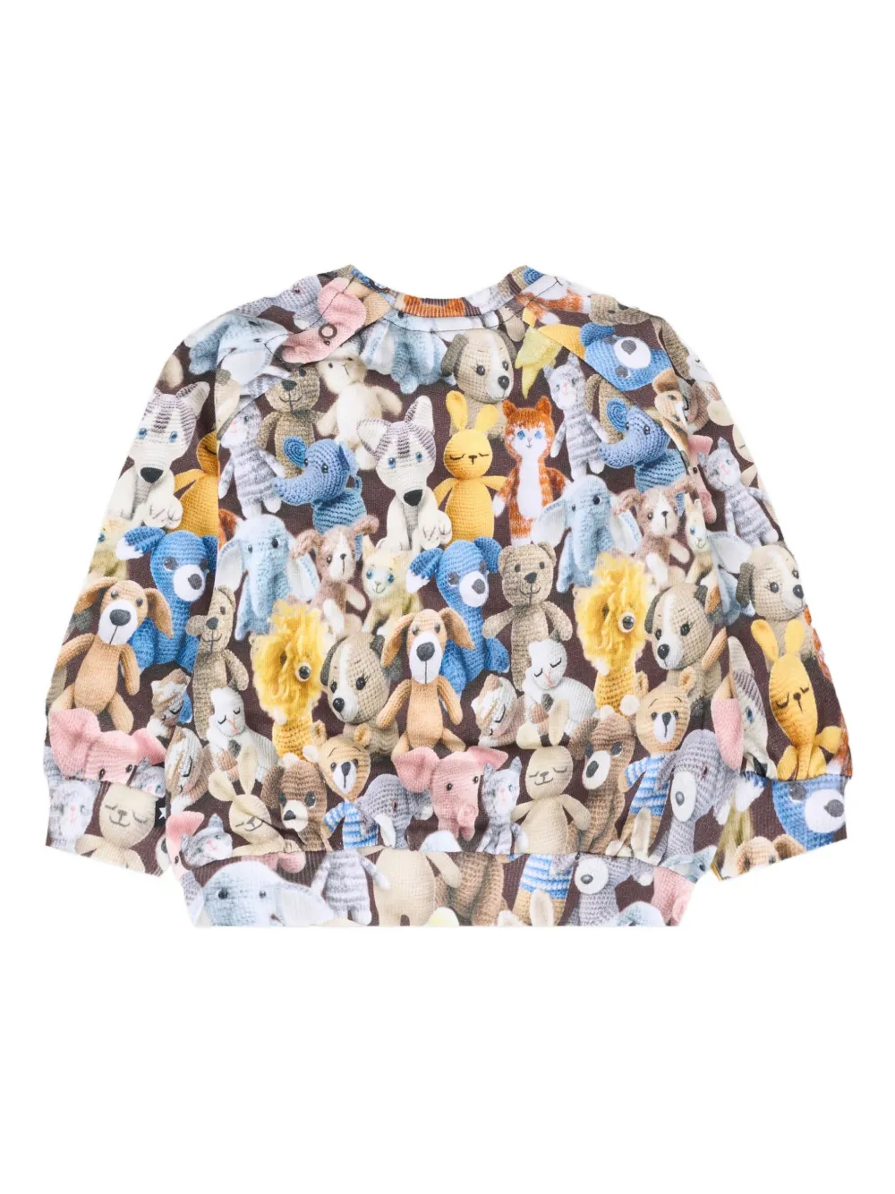 Molo tedy-print sweatshirt Grijs