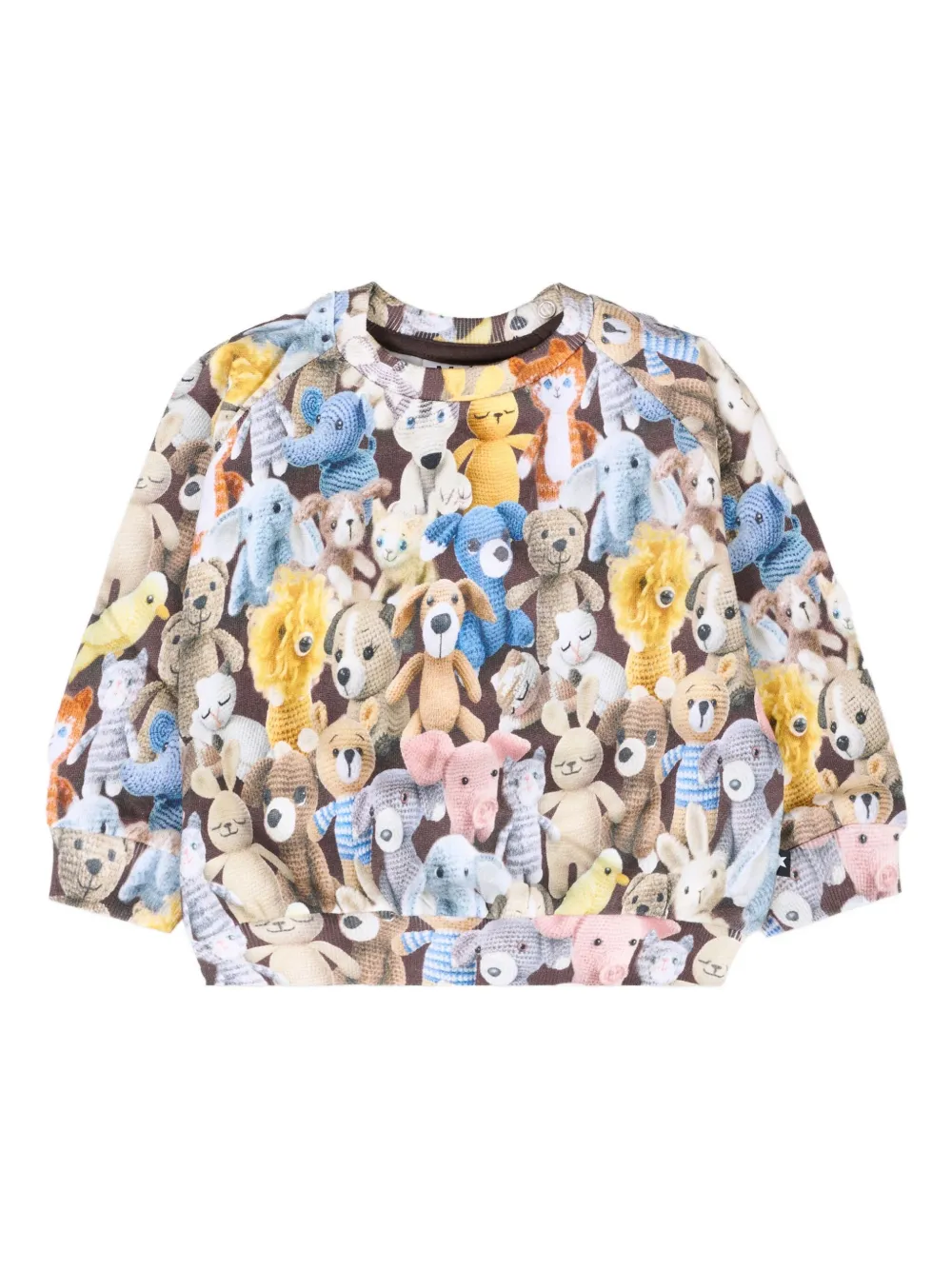 Molo tedy-print sweatshirt Grijs